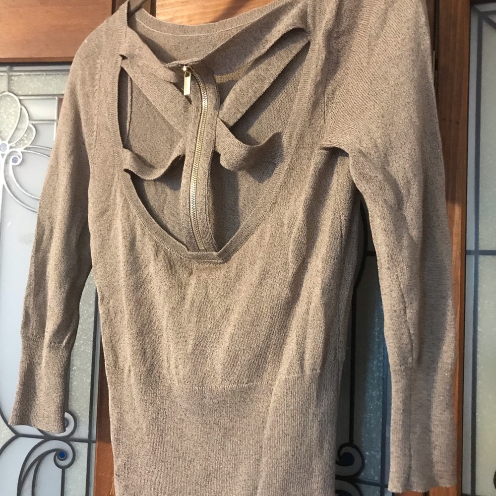 Cache Gold Top Cut Out Back